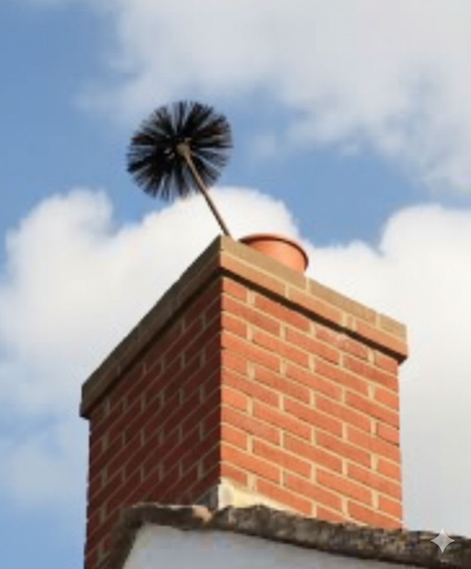 Clean chimney pot on a Bedfordshire home